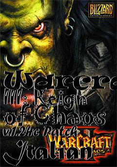 Box art for Warcraft III: Reign of Chaos v.1.24c Patch Italian