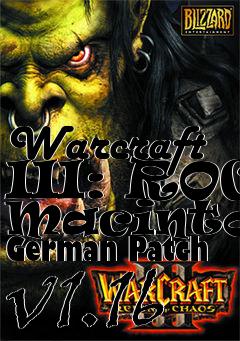 Box art for Warcraft III: ROC Macintosh German Patch v1.16
