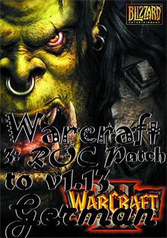 Box art for Warcraft 3: ROC Patch to v1.13 German