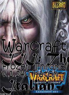 Box art for Warcraft III: The Frozen Throne v.1.24c Patch Italian