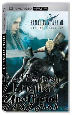 Box art for Final Fantasy 7 English Unofficial v1.4 XP Patch