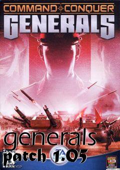 Box art for generals patch 1.05