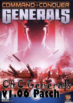 Box art for C&C Generals v1.06 Patch