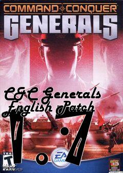 Box art for C&C Generals English Patch 1.7