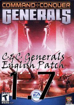 Box art for C&C Generals English Patch 1.7