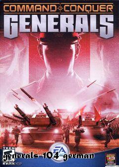 Box art for generals-104-german