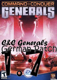 Box art for C&C Generals German Patch 1.7