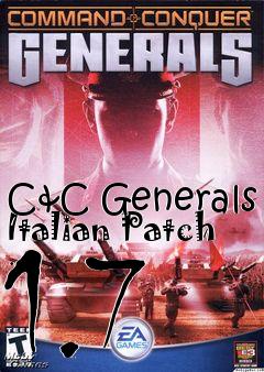 Box art for C&C Generals Italian Patch 1.7