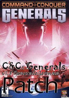 Box art for C&C: Generals v1.8 GeneraleGerman Patch