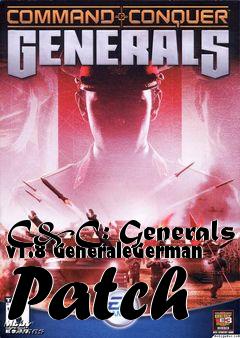 Box art for C&C: Generals v1.8 GeneraleGerman Patch