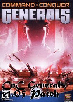 Box art for CnC Generals v1.05 Patch
