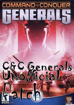 Box art for C&C Generals Unofficial Patch