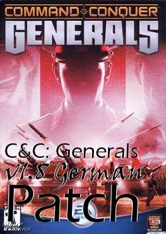 Box art for C&C: Generals v1.8 German Patch
