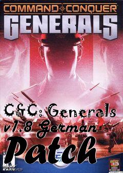 Box art for C&C: Generals v1.8 German Patch