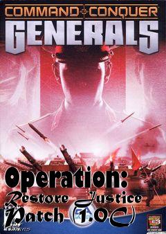 Box art for Operation: Restore Justice Patch (1.0C)