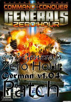 Box art for C&C Generals Zero Hour German v1.04 Patch