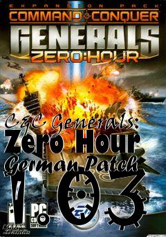 Box art for C&C Generals: Zero Hour German Patch 1.03