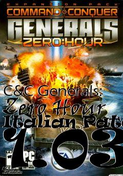 Box art for C&C Generals: Zero Hour Italian Patch 1.03