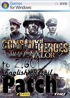 Box art for Company of Heroes 2.600 to 2.601 English Retail Patch