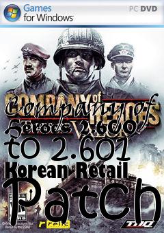 Box art for Company of Heroes 2.600 to 2.601 Korean Retail Patch