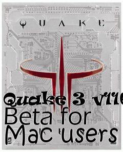 Box art for Quake 3 v116j Beta for Mac users