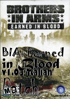 Box art for BIA: Earned in Blood v1.03 Italian Patch