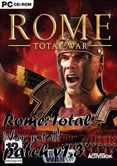 Box art for Rome: Total War retail patch v1.3