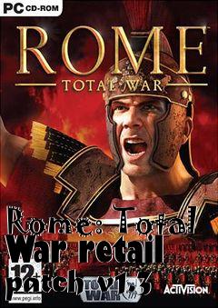 Box art for Rome: Total War retail patch v1.3