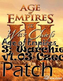 Box art for Age of Empires 3: Warchiefs v1.03 Czech Patch