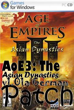 Box art for AoE3: The Asian Dynasties v1.01a German Patch
