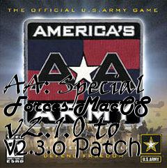 Box art for AA: Special Forces MacOS v2.1.0 to v2.3.0 Patch