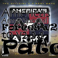 Box art for Americas Army Special Forces v2.2 to v2.2.1 Patch
