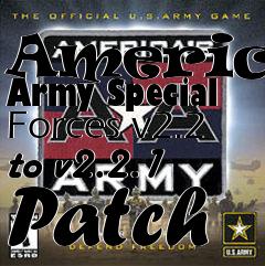 Box art for Americas Army Special Forces v2.2 to v2.2.1 Patch