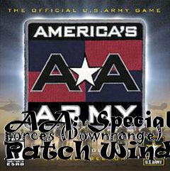 Box art for AA: Special Forces (Downrange) Patch Windows