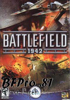 Box art for BFPro .81 Client Patch