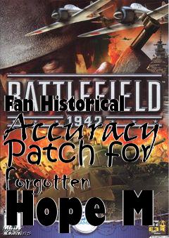 Box art for Fan Historical Accuracy Patch for Forgotten Hope M