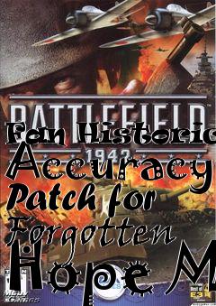 Box art for Fan Historical Accuracy Patch for Forgotten Hope M