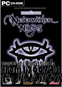 Box art for nwn pc spanish from1266743 to1296758