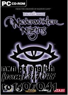 Box art for nwn pc english from1317047 to1307041