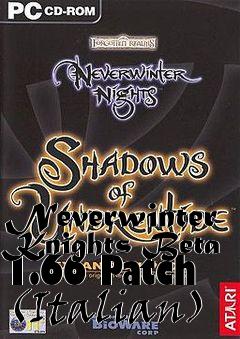 Box art for Neverwinter Knights Beta 1.66 Patch (Italian)