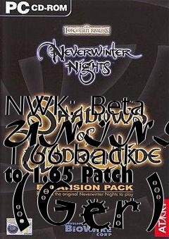 Box art for NWK:  Beta UNINSTALL 1.66 back to 1.65 Patch (Ger)