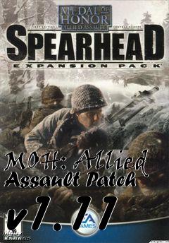Box art for MOH: Allied Assault Patch v1.11