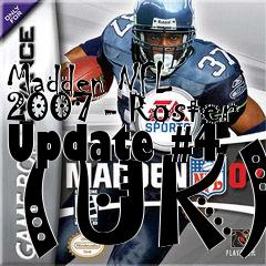 Box art for Madden NFL 2007 - Roster Update #4 (UK)