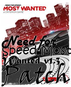 Box art for Need for Speed Most Wanted v1.3 Patch