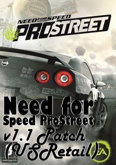Box art for Need for Speed ProStreet v1.1 Patch (USRetail)