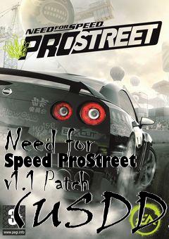 Box art for Need for Speed ProStreet v1.1 Patch (USDD)