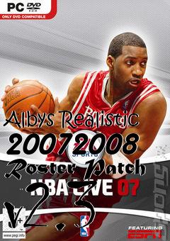Box art for Albys Realistic 20072008 Roster Patch v2.3