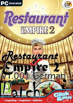 Box art for Restaurant Empire 2 v1.001 German Patch