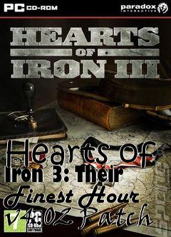 Box art for Hearts of Iron 3: Their Finest Hour v4.02 Patch