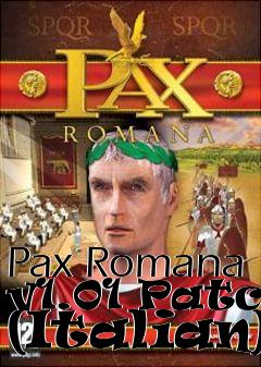 Box art for Pax Romana v1.01 Patch (Italian)